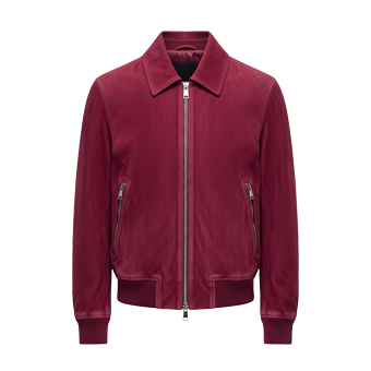 Mens Purple Suede Jackets