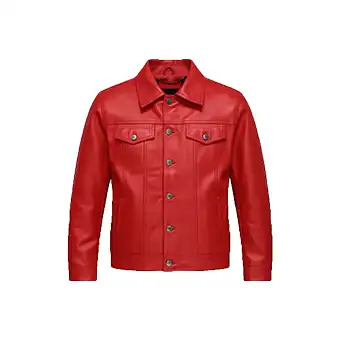 Mens Red Leather Jackets