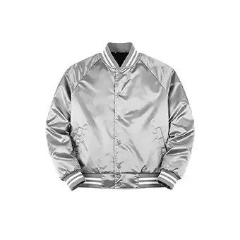 Mens Silver Bomber Jackets