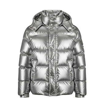 Mens Silver Puffer Jackets