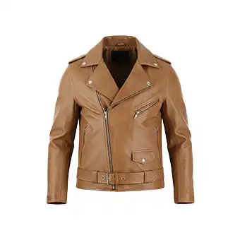 Mens Tan Leather Motorcycle Jackets