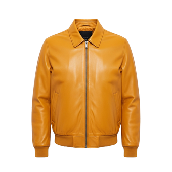 Mens Yellow Leather Jackets
