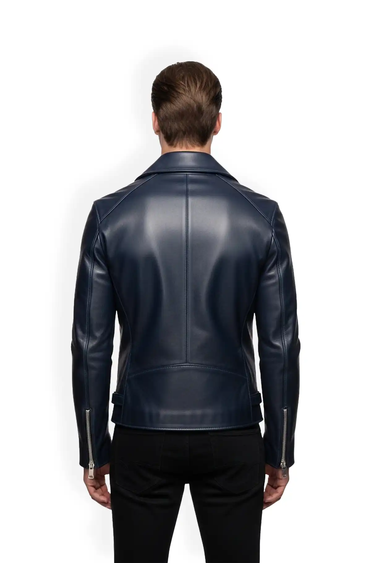 Navy Street Rider Biker Jacket