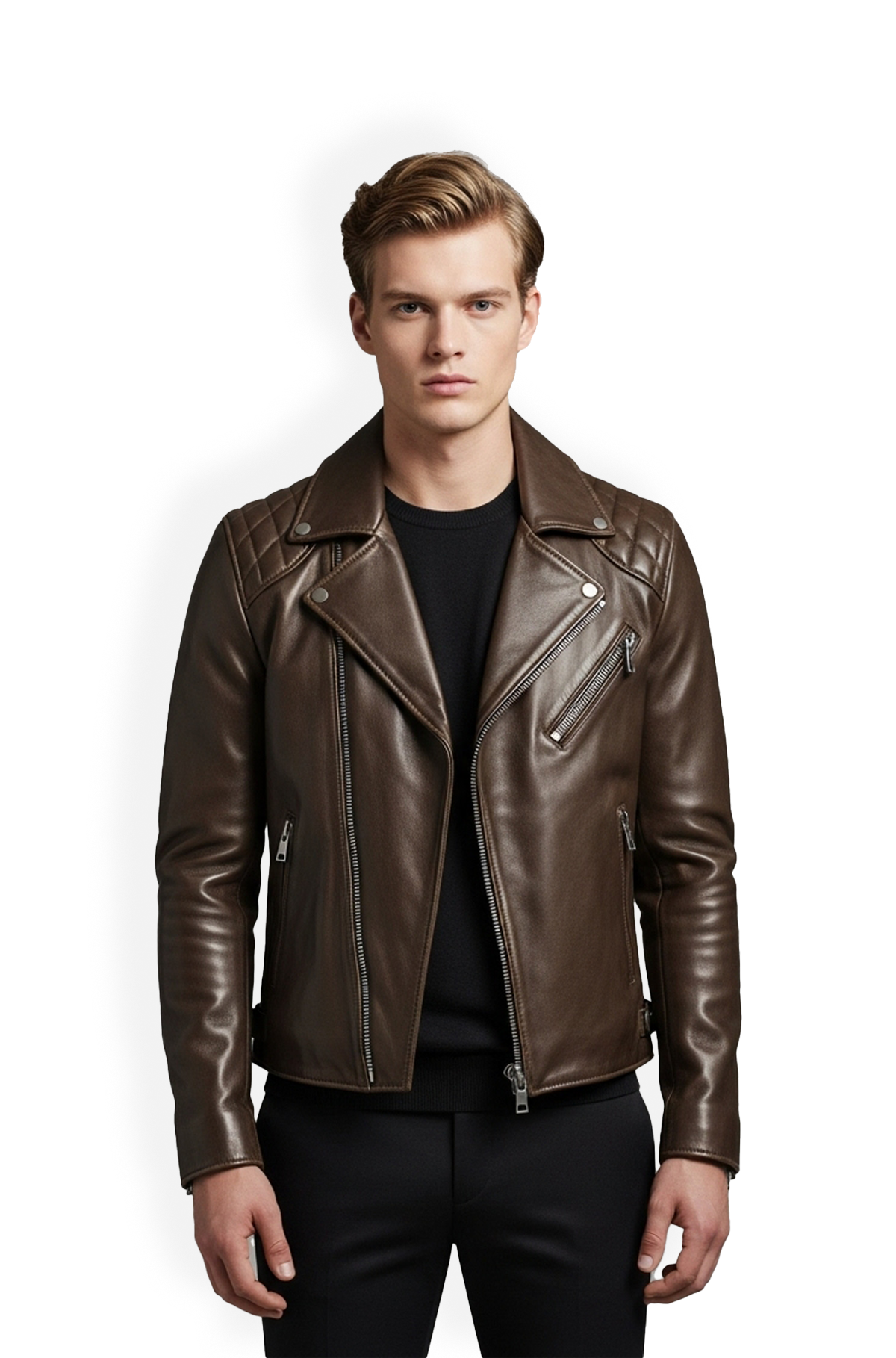 Titan Quilted Biker Jacket