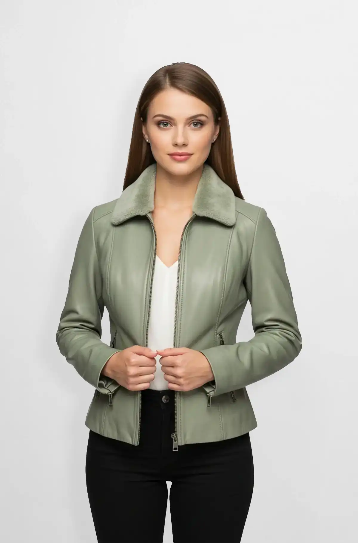 Verde Luxe Aviator Jacket