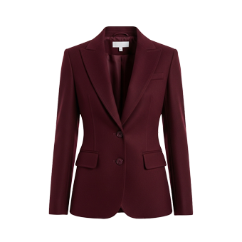Women Burgundy Blazers