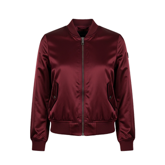 Womens Burgundy Bomber Jackets