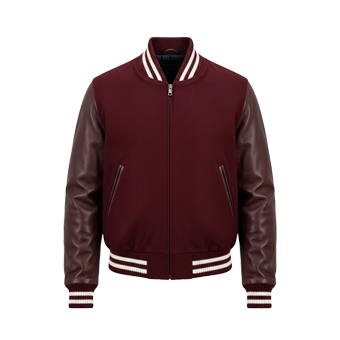 Womens Burgundy Varsity Jackets