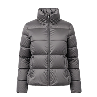 Womens Grey Puffer Jackets