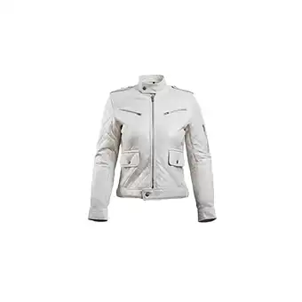 Womens White Leather Jackets