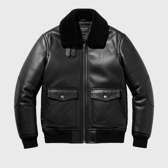 Mens Black Aviator Jackets