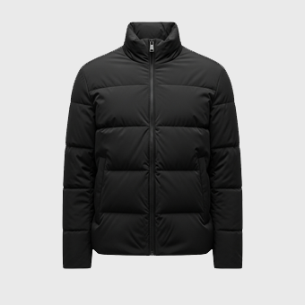 Mens Black Puffer Jackets