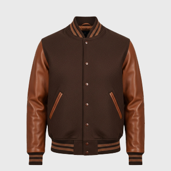 Mens Brown Varsity Jackets