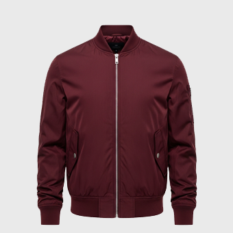 Mens Burgundy Bomber Jackets