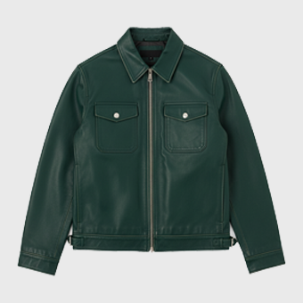 Mens Green Vintage Leather Jackets