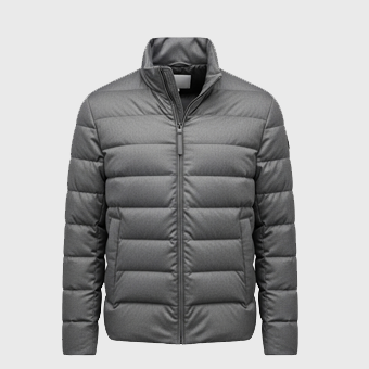 Mens Grey Puffer Jackets