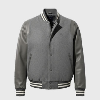 Mens Grey Varsity Jackets