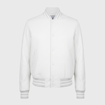 Mens White Varsity Jackets