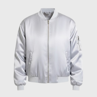 Women Silver Bomber Jackets