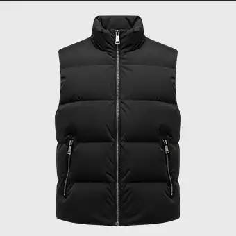 Mens Black Puffer Vest