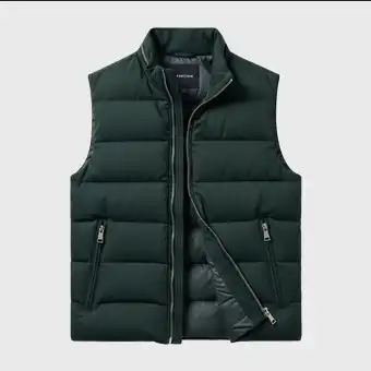 Mens Green Puffer Vests