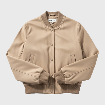 Women Beige Bomber Jackets