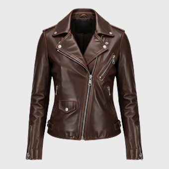 Womens Brown Leather Motorcycle Jackets