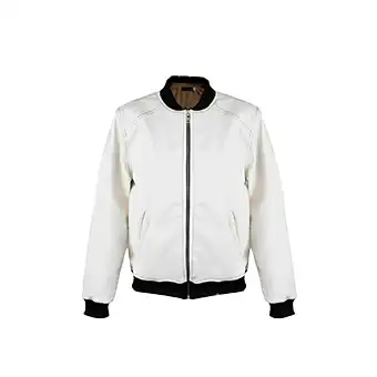 Mens White Bomber Jackets