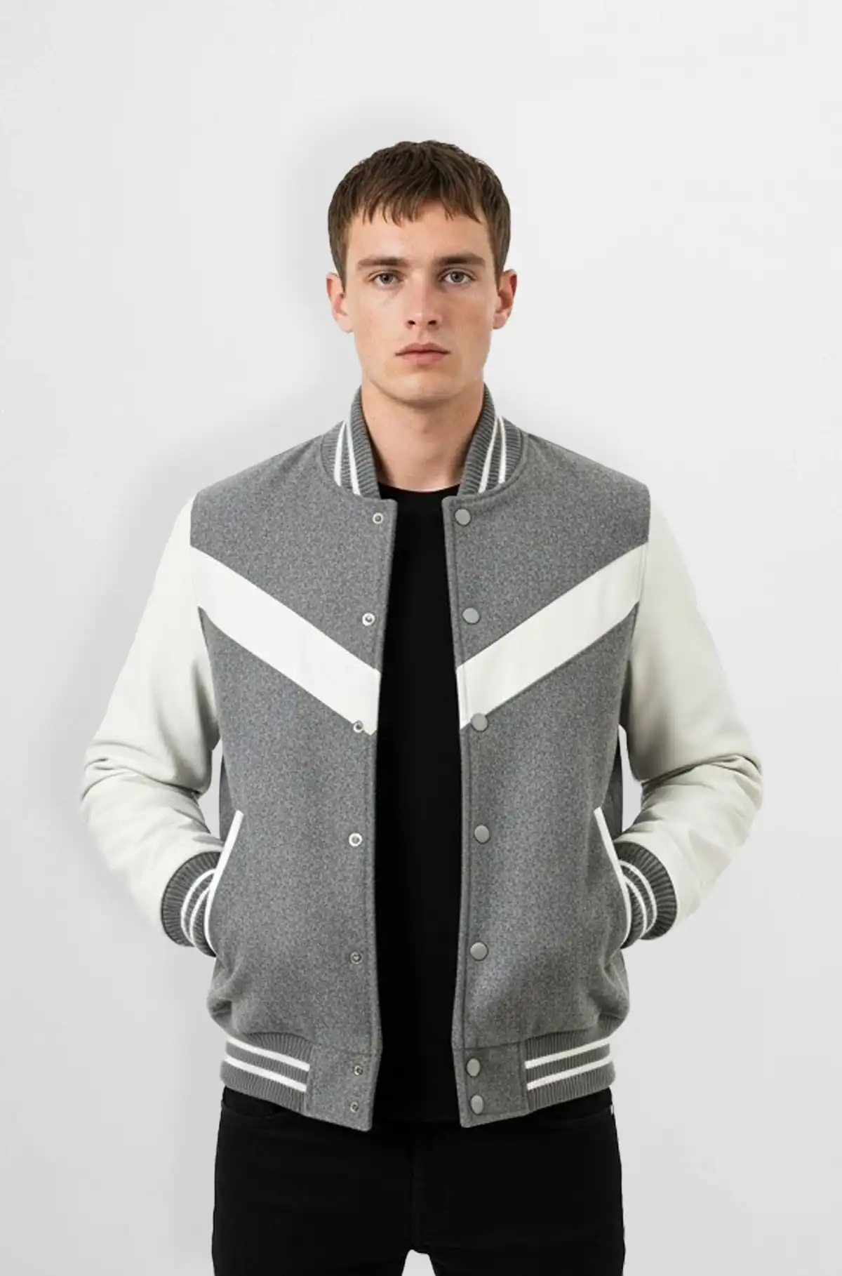 Arctic Edge Varsity Jacket
