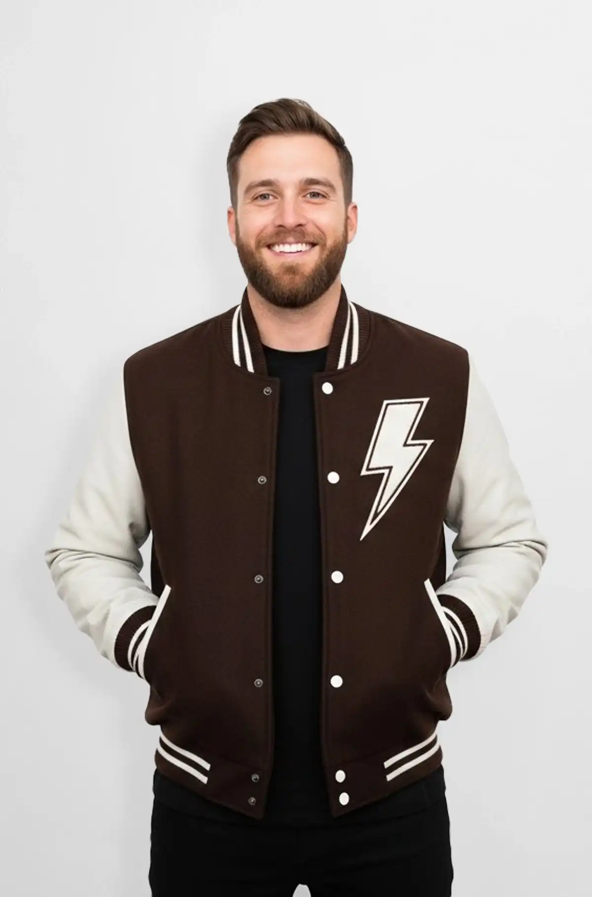 Brown Varsity Leather Jacket
