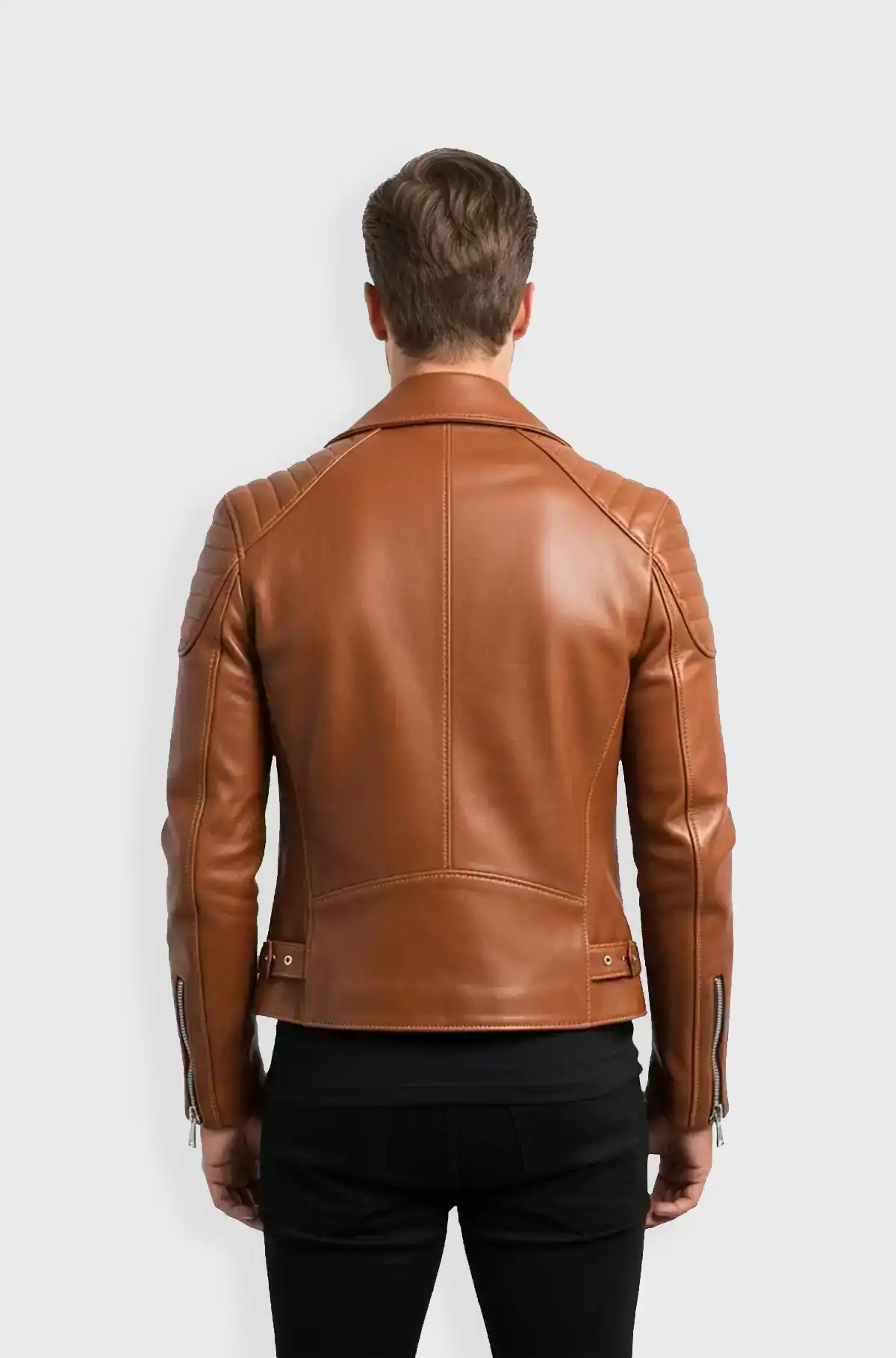 Brown Warrior Biker Leather Jacket