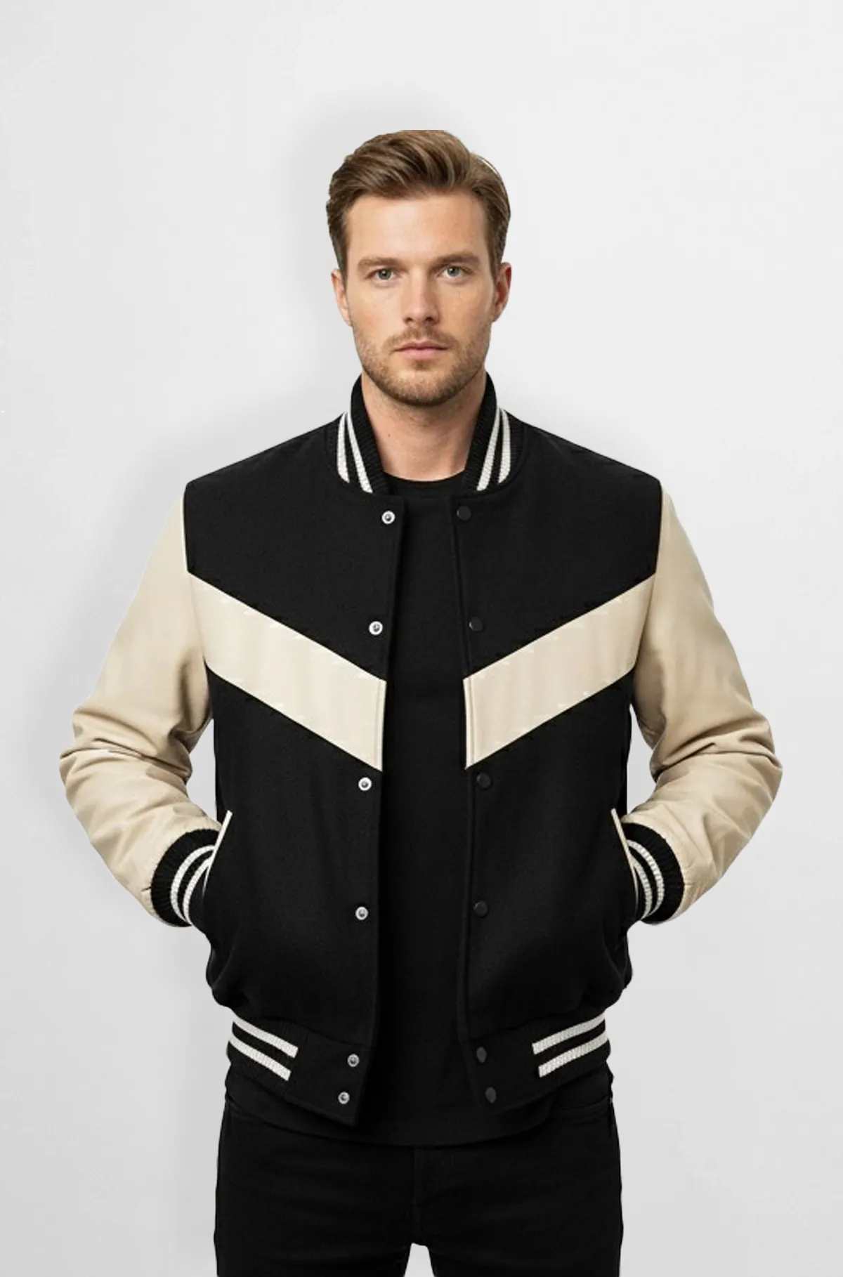 Chevron Strike Varsity Jacket