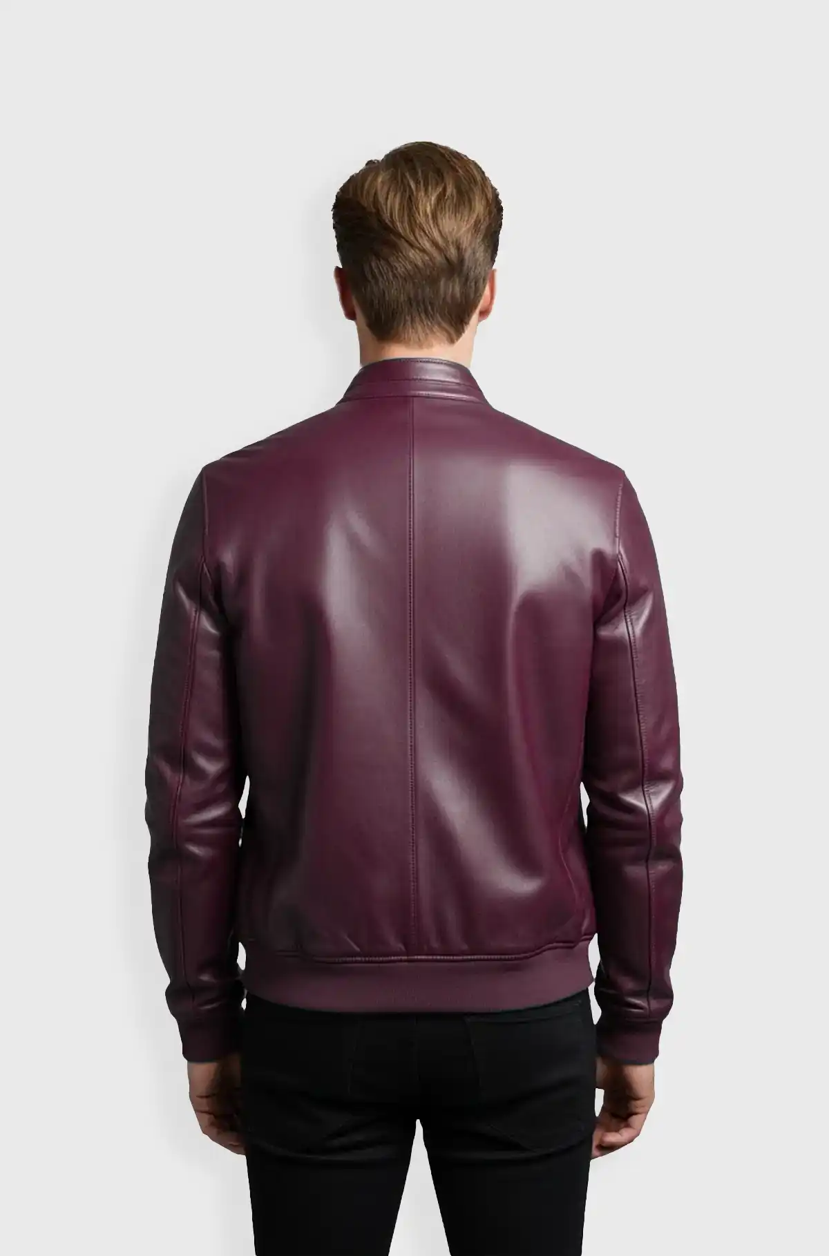 Crimson Edge Mens Bomber Jacket