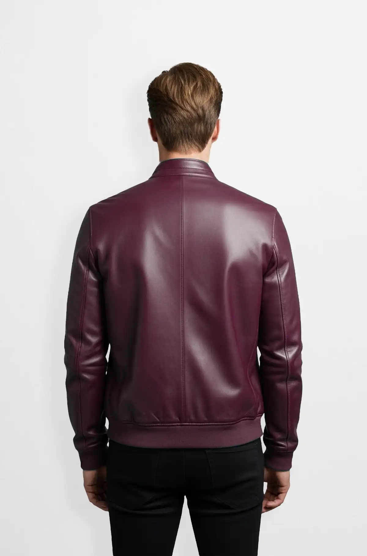 Crimson Edge Mens Bomber Jacket