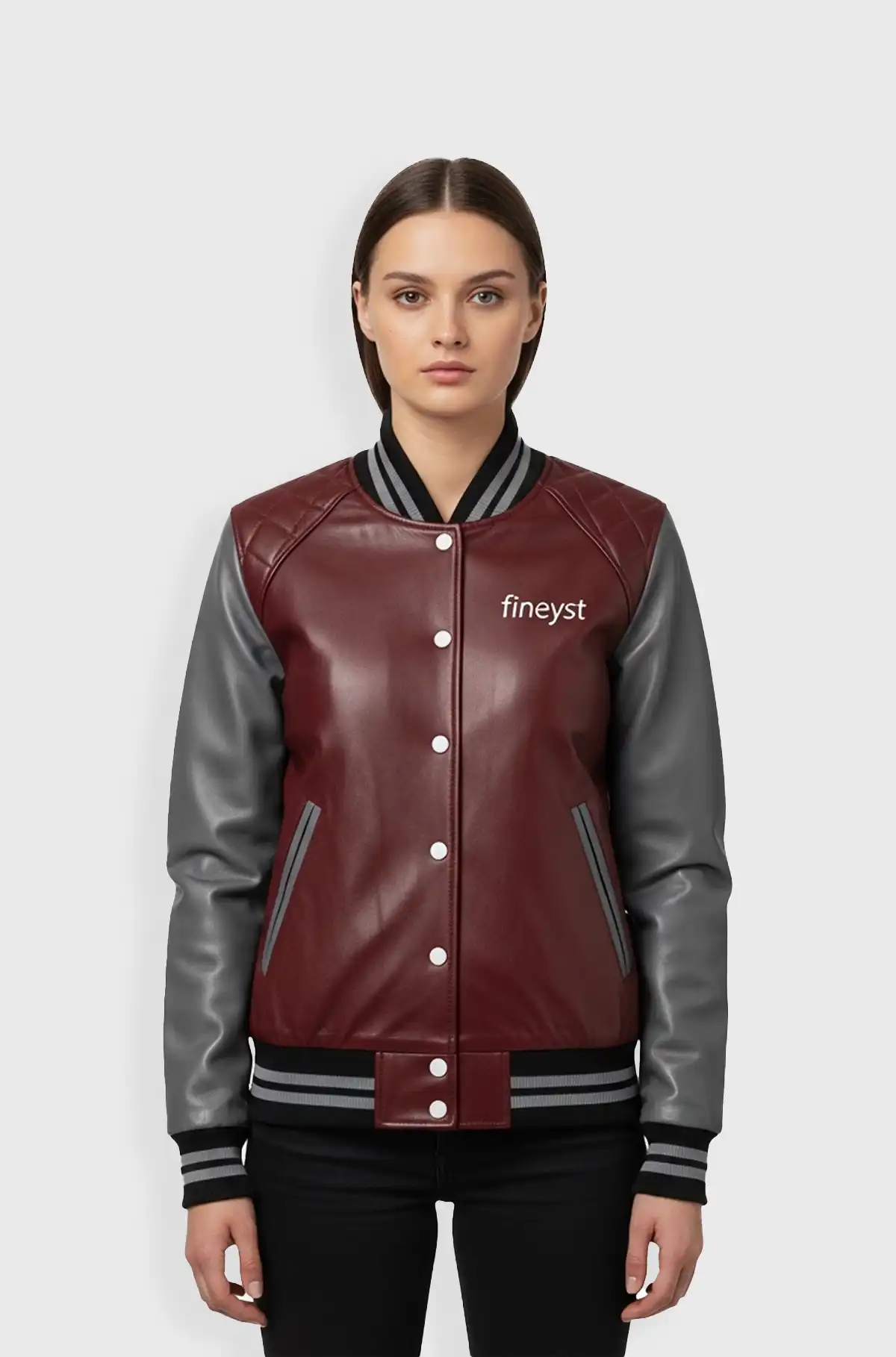 Crimson Edge Varsity Jacket