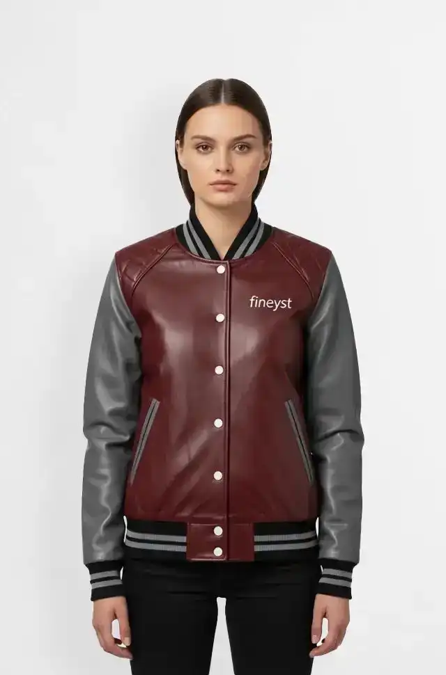 Crimson Edge Varsity Jacket