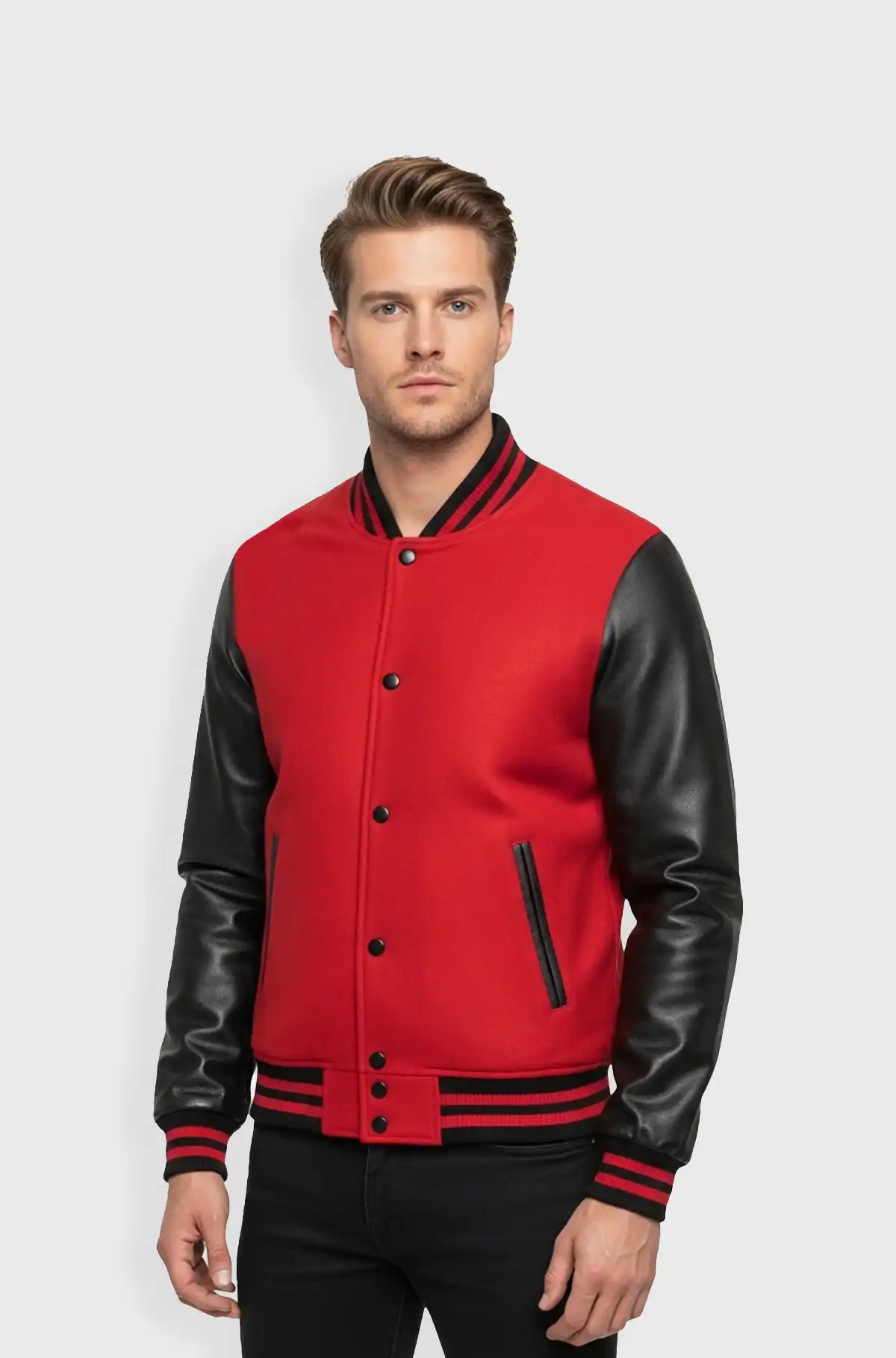 Crimson Rebel Varsity Jacket