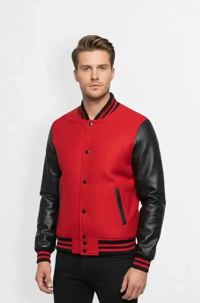 Crimson Rebel Varsity Jacket