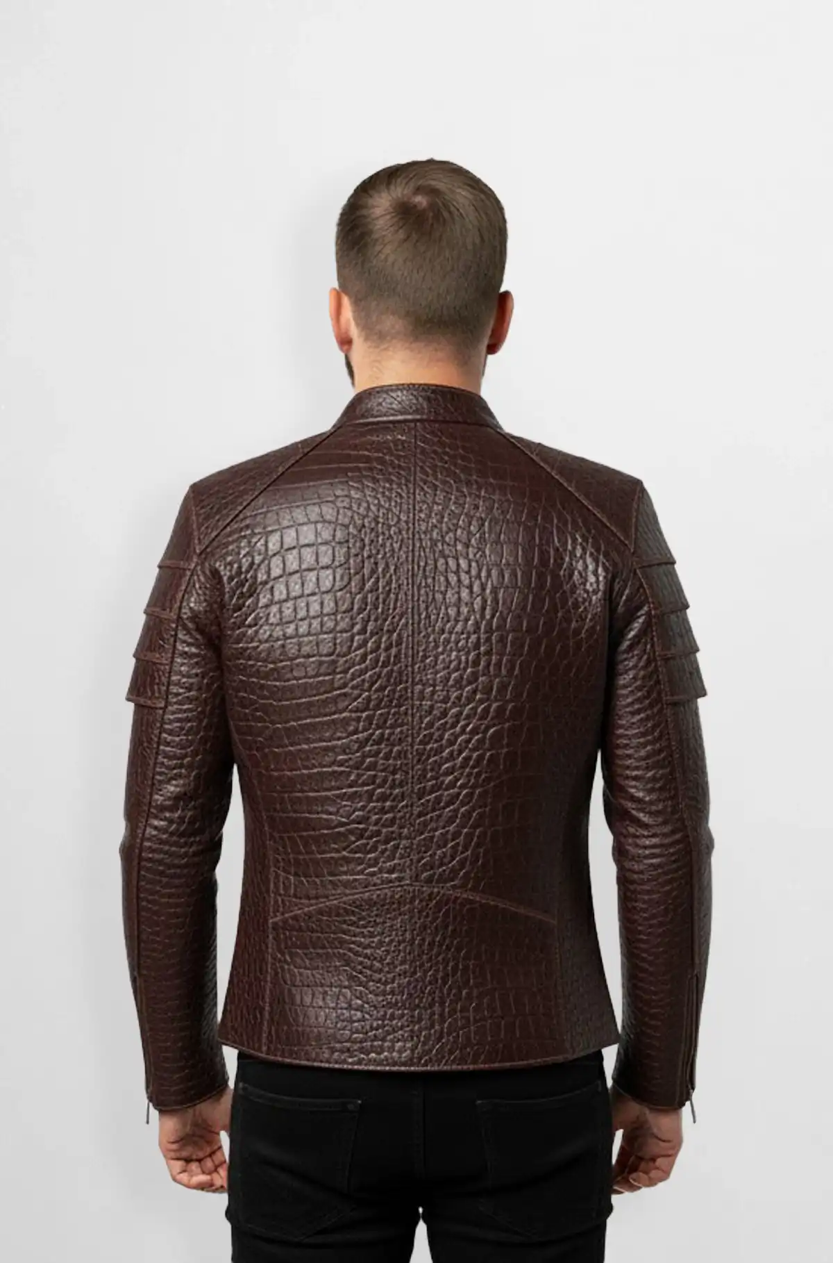 Crocodile Commander Leather Jacket