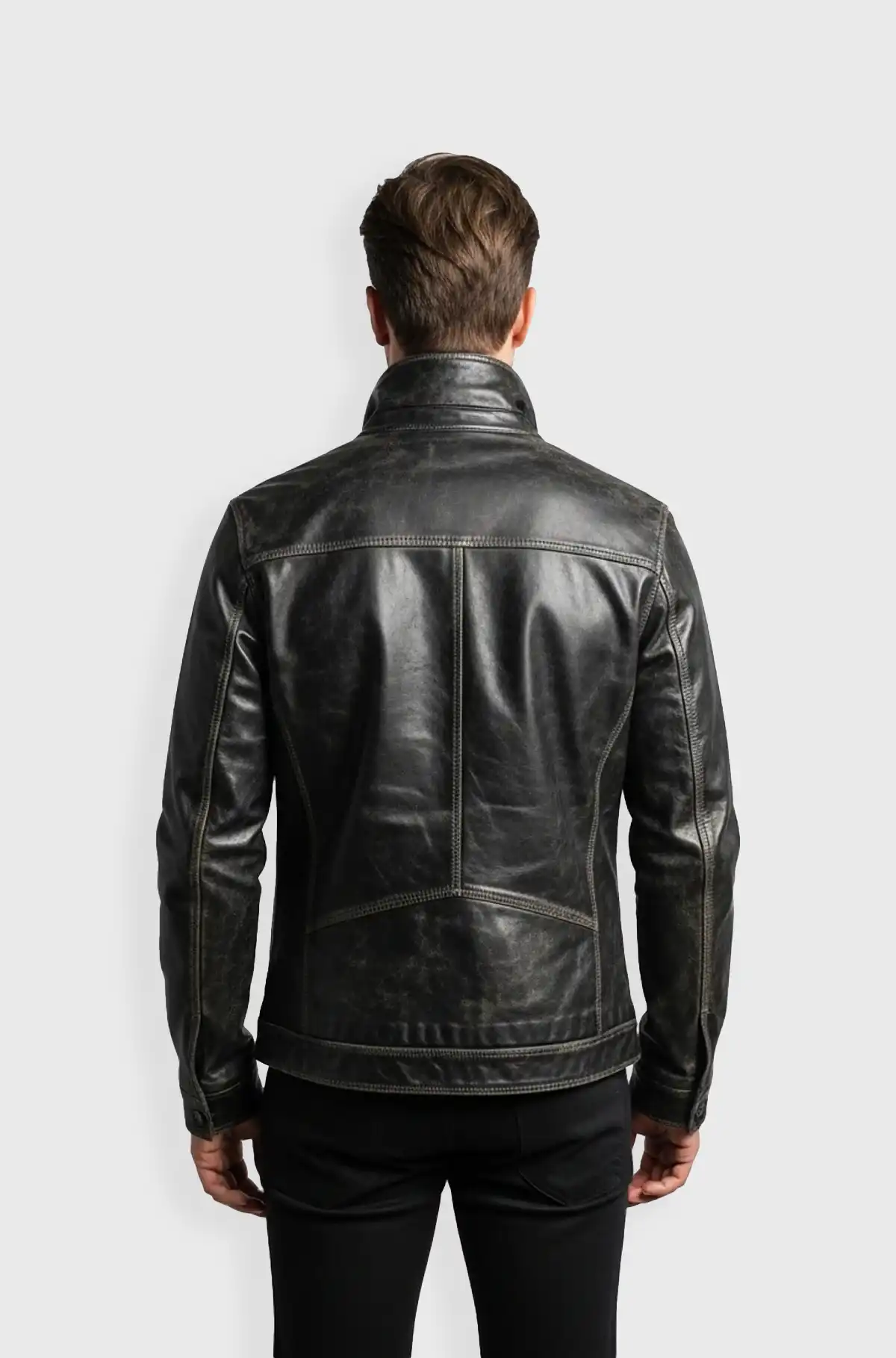 Custom Black Leather Bomber Jacket Custom Black Leather Bomber Jacket