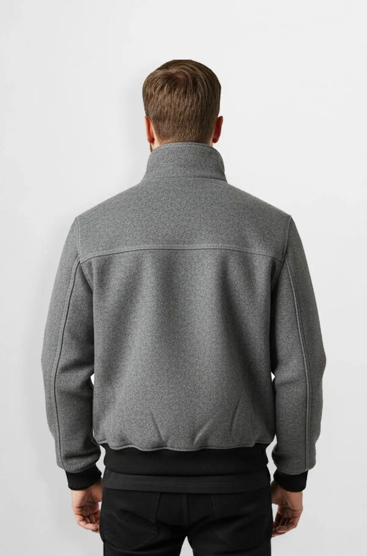 Dark Grey Fineyst Bomber Jacket