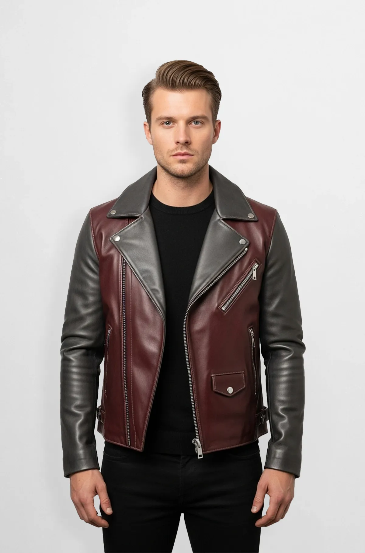 Dominion Dual Tone Biker Jacket Dominion Dual Tone Biker Jacket
