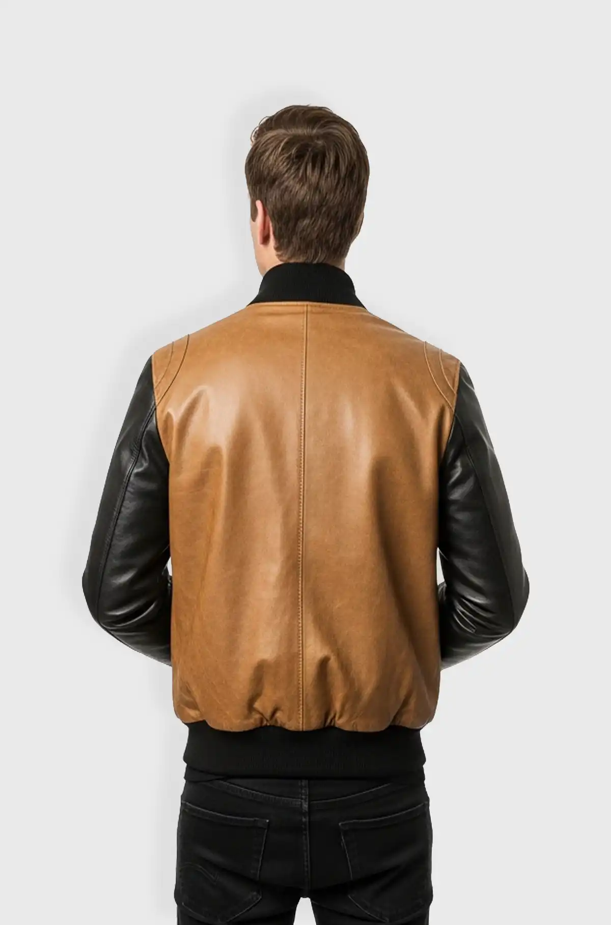 DualTone Varsity Edge Leather Jacket