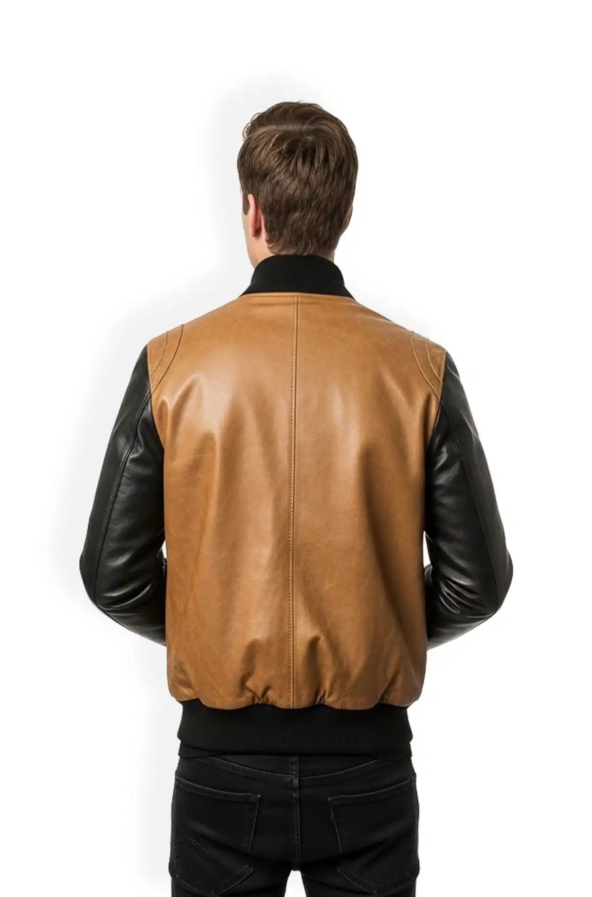 DualTone Varsity Edge Leather Jacket