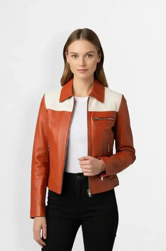Emberline Duo Tone Leather Jacket