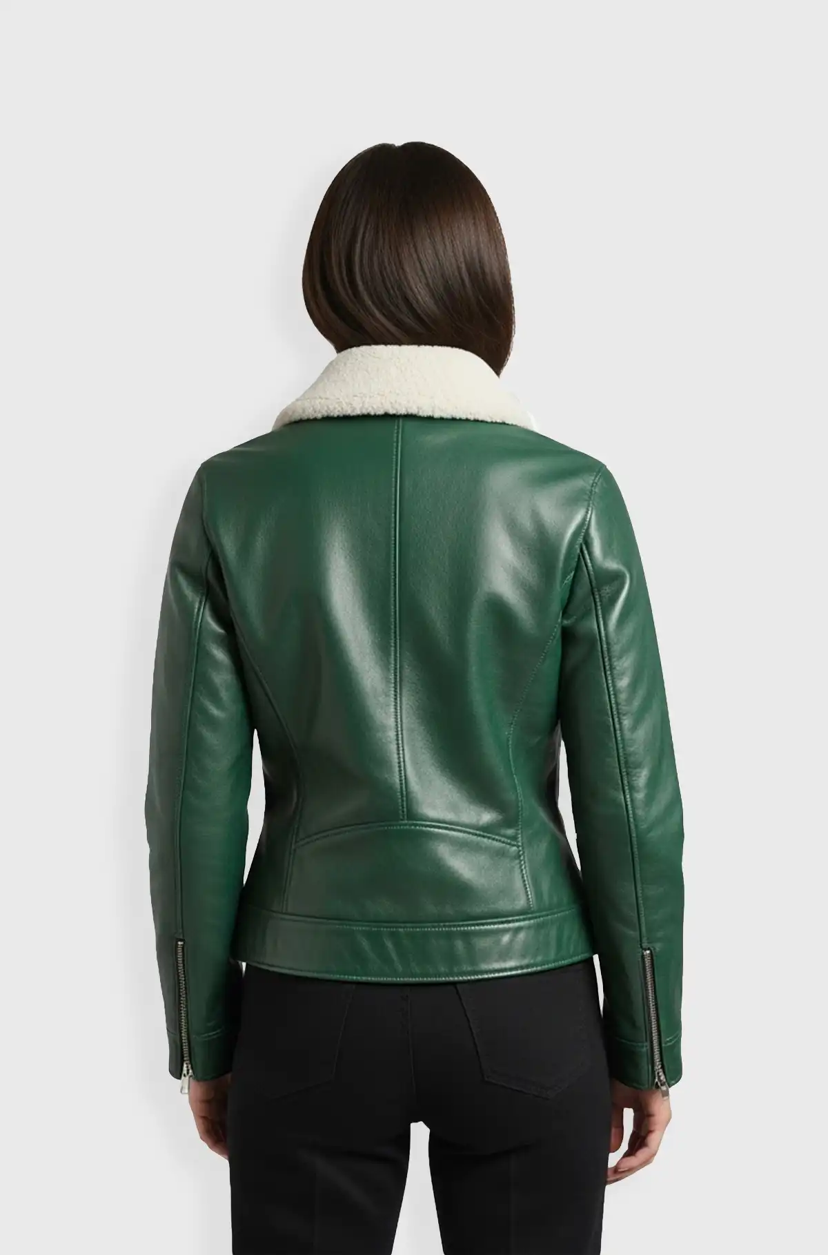 Emerald Aviator Luxe Jacket