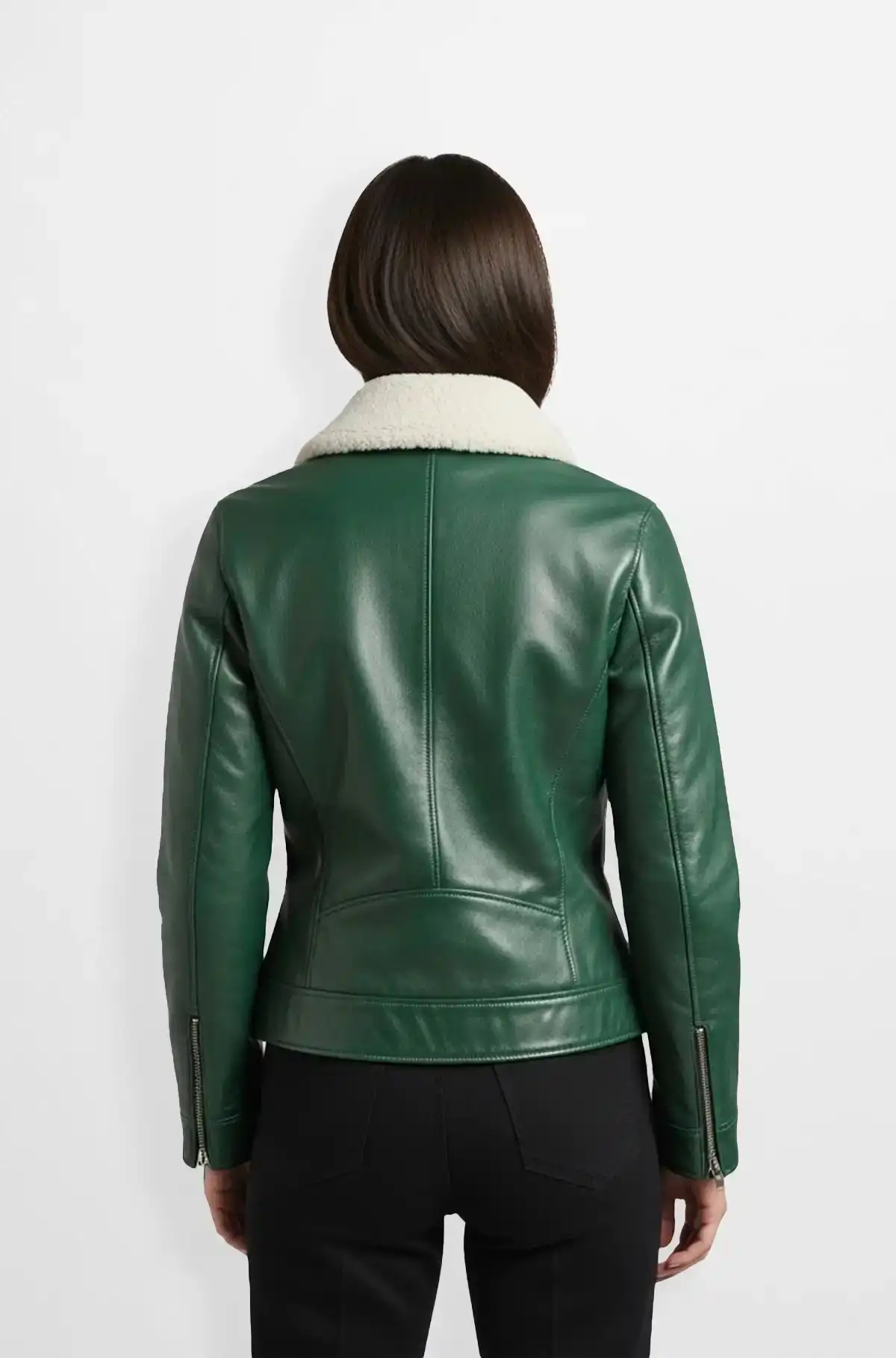 Emerald Aviator Luxe Jacket