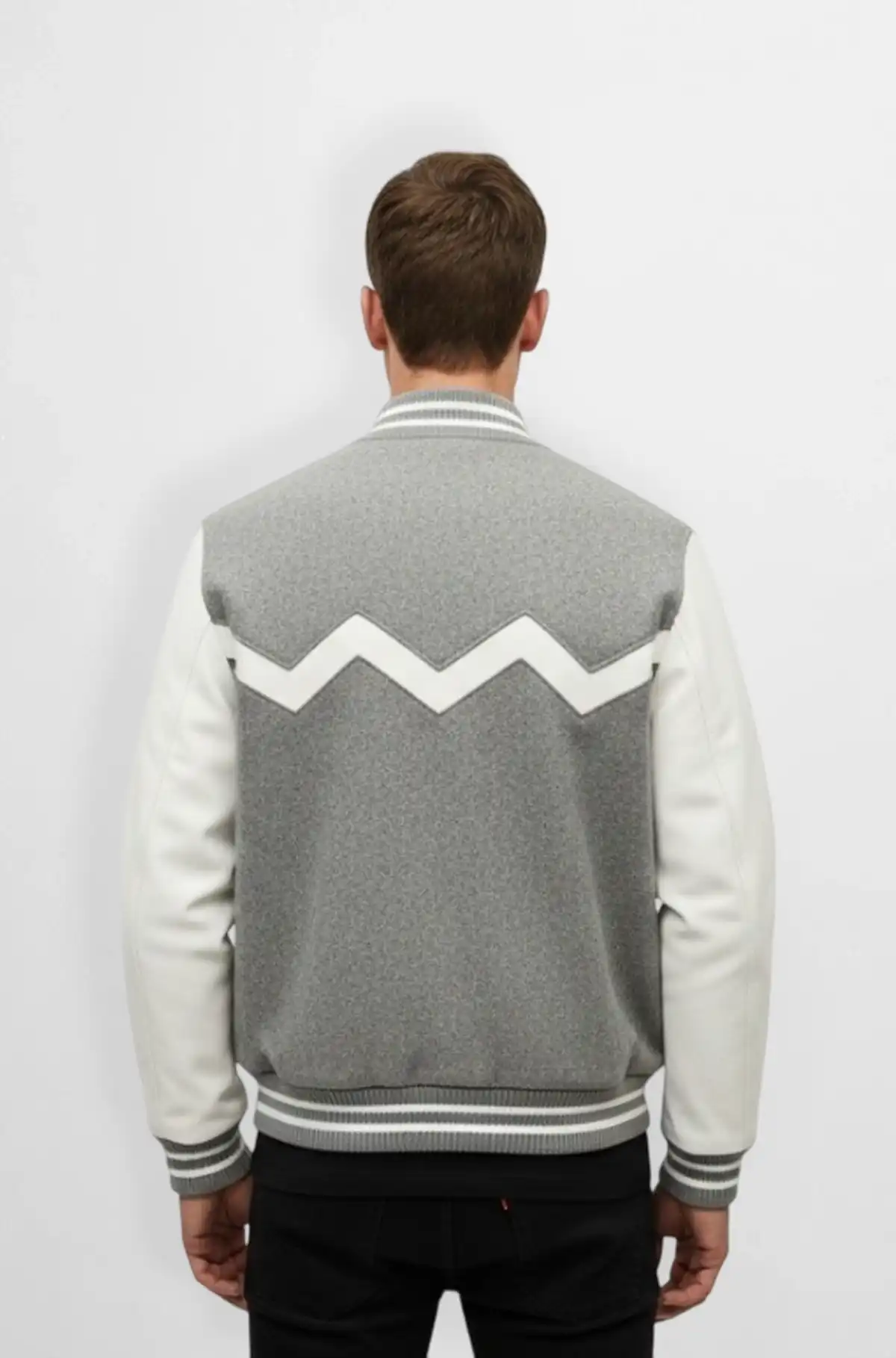 Glacier Edge Varsity Leather Jacket