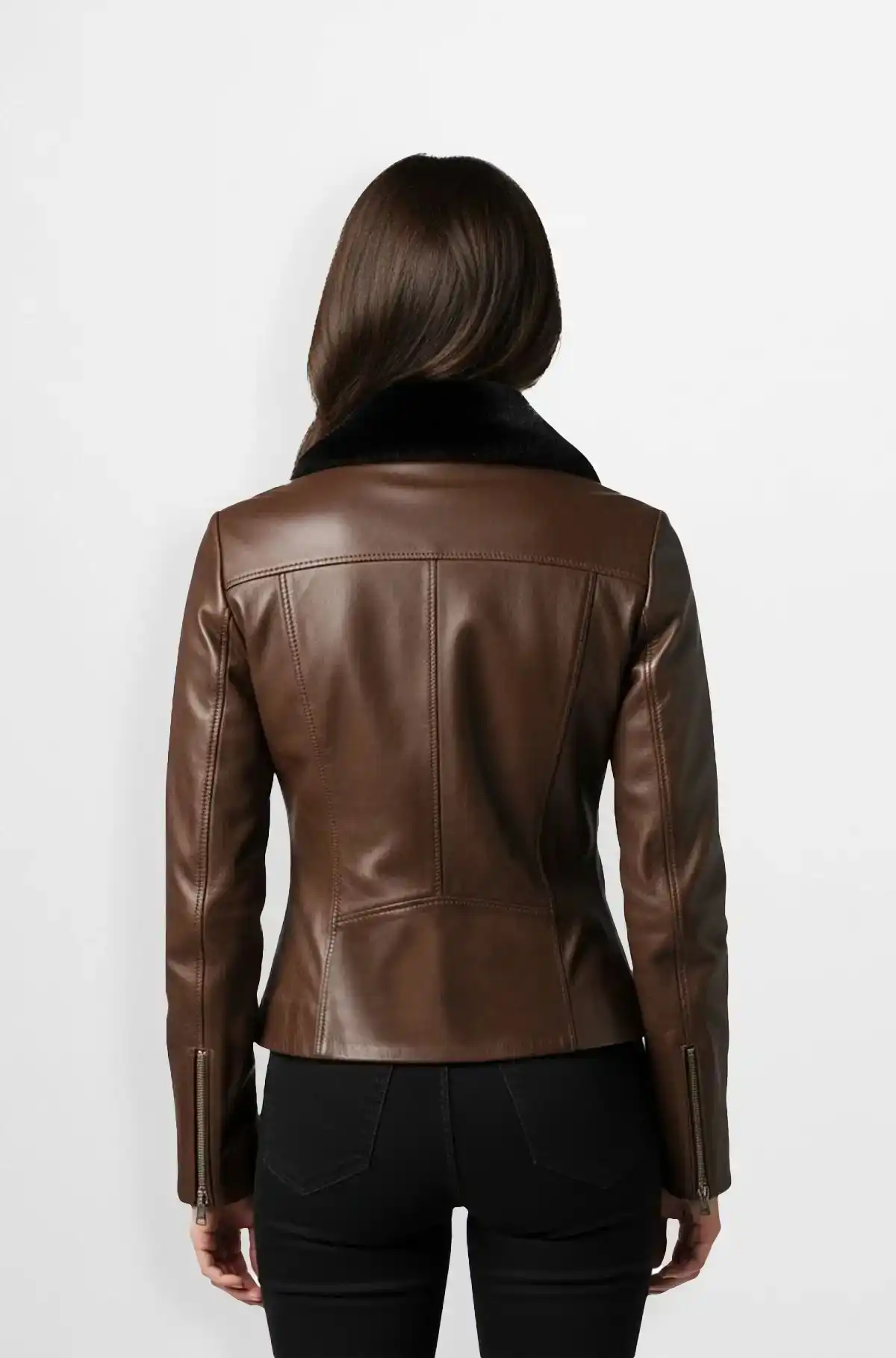 Heritage Shearling Brown Bomber Jacket