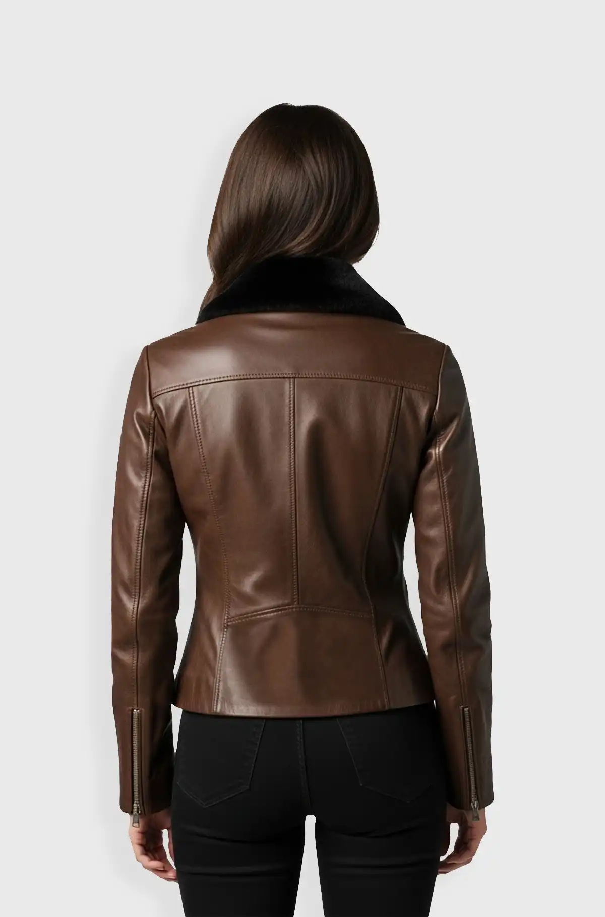 Heritage Shearling Brown Bomber Jacket